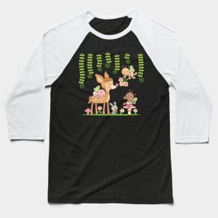 Little Deer and Friends Baseball T-Shirt